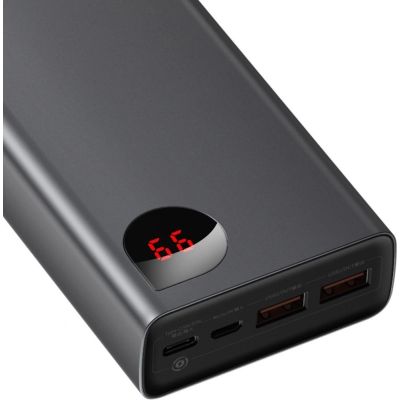 7. Baseus Adaman powerbank 2x USB / 1x USB Type C / 1x micro USB 20000mAh 65W Quick Charge 3.0 Power Delivery black (PPIMDA-D01)