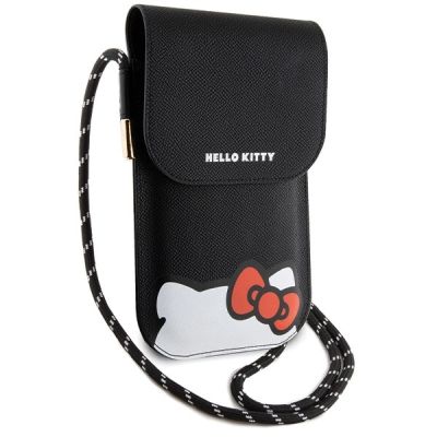 3. Hello Kitty Leather Hiding Kitty Cord bag - black