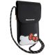3. Hello Kitty Leather Hiding Kitty Cord bag - black