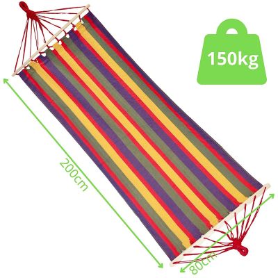 7. GARDEN HAMMOCK FOR 1 PERSON 200X80CM WITH SPREADER 1064048