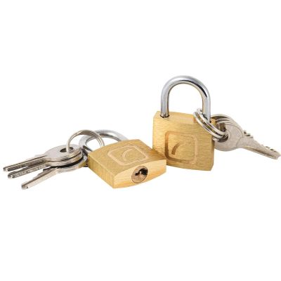 2. TRAVEL BLUE LUGGAGE PADLOCK WITH KEY, SET OF 2