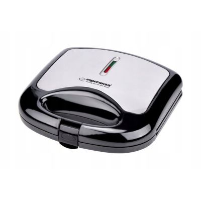 4. Esperanza ASIAGO EKT011 sandwich maker (1000W; black and silver)
