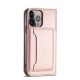 10. Magnet Card Case for iPhone 13 Pro Pouch Card Wallet Card Holder Pink