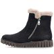 3. Women's insulated black ankle boots Rieker Y3481-01
