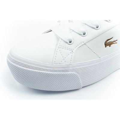 6. Lacoste women's sports shoes Ziane Platform 126 sneakers white fashionable