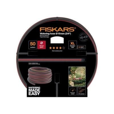 Fiskars 1027111 Garden Hose 50m Above Ground Black, Red