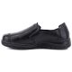 3. Women's comfortable leather slip-on shoes, black, Vinceza 107241