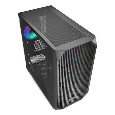 3. Sharkoon MK3 RGB Micro-ATX 1xGlass Black Case