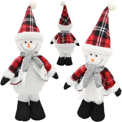 8. DECORATIVE SNOWMAN 50CM RED