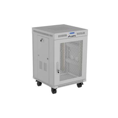 3. LANBERG FLOOR CABINET 19" 15U 600X800 LCD GRAY