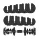 7. Cast iron adjustable dumbbell 24 kg REBEL ACTIVE