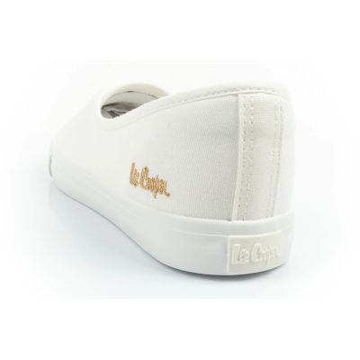 5. Lee Cooper shoes women's sneakers sporty white slip-on ballet flats