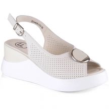 Filippo leather wedge sandals W DS4406 beige