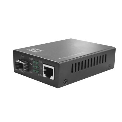 LevelOne GB Converter RJ45->SFP 1Gbps PoE PSE 30W