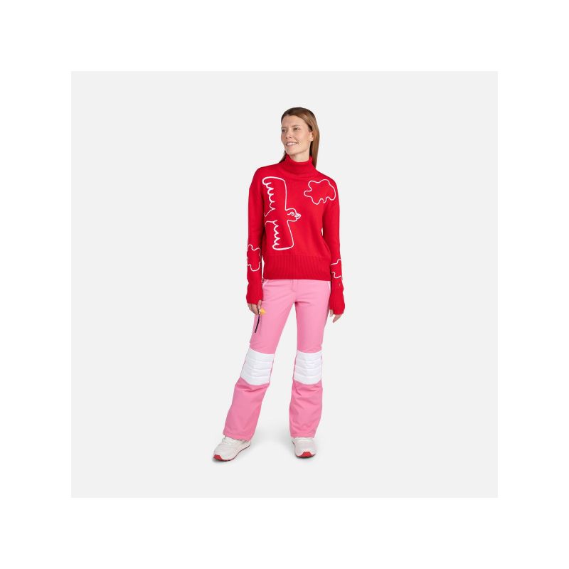 11. Rossignol W Jcc Roll Neck Sweater Red