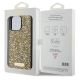8. Guess Rhinestone Metal Logo case for iPhone 15 Pro - yellow