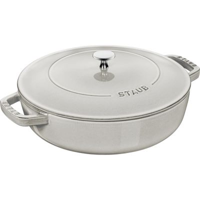 STAUB Cast-Iron Braiser with Lid 28 cm, Truffle