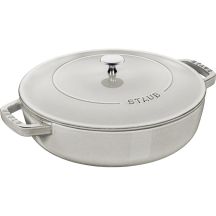 STAUB Cast-Iron Braiser with Lid 28 cm, Truffle