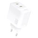 Dudao A28PEU PD 45W GaN 2xUSB Wall Charger - White