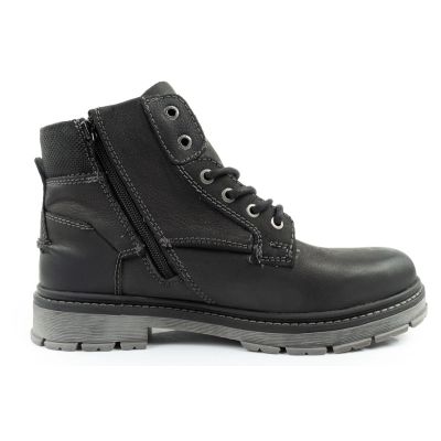 4. Wrangler Allan Mid men's boots, Chelsea boots, elegant leather, black