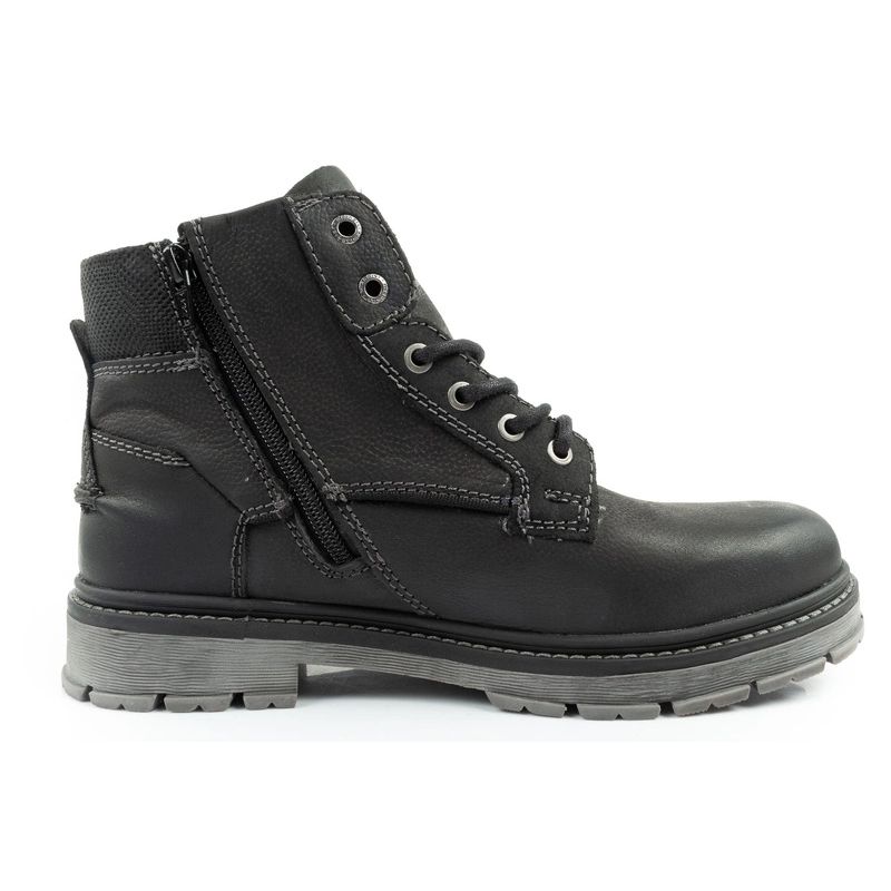 4. Wrangler Allan Mid men's boots, Chelsea boots, elegant leather, black