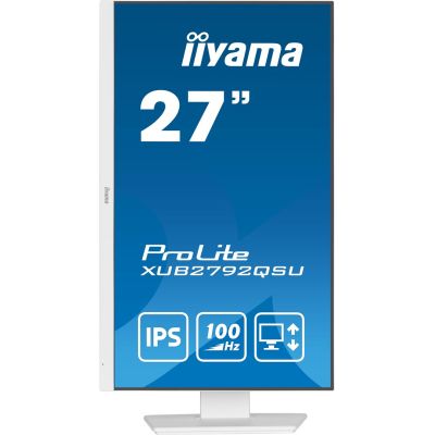 3. iiyama ProLite XUB2792QSU-W6 computer monitor 68.6 cm (27") 2560 x 1440 px Wide Quad HD LED White