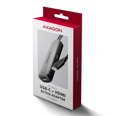 8. Axagon RVC-HI8KPD, USB-C -> HDMI 2.1 reducer / adapter, 8K/60Hz, 4K/144Hz, HDR10+, PD100W 0.16 m USB Type-C HDMI + USB Type-C
