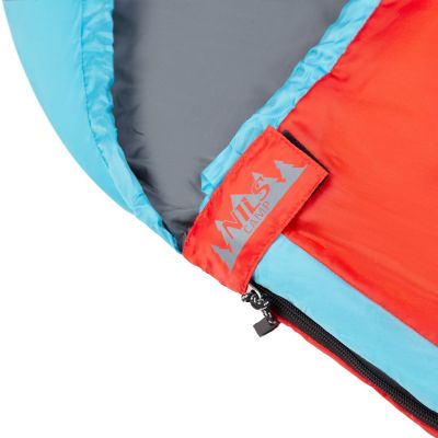 13. NILS CAMP NC2012 Sleeping Bag, Red and Blue