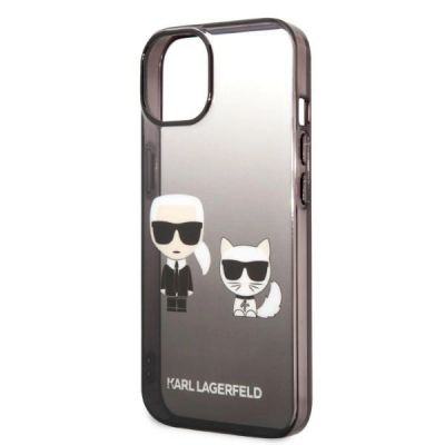 6. Karl Lagerfeld KLHCP14MTGKCK iPhone 14 Plus 6,7 "hardcase black / black Gradient Ikonik Karl & Choupette