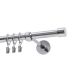 Single Curtain Rod Ø 19 mm Chrome 320 cm LUNA with Rings KOWALSKI