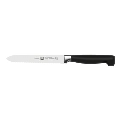 3. ZWILLING Four Star Knife Set 35066-000-0 (Knife Block, Scissors, Knife x 4, Knife Sharpener)
