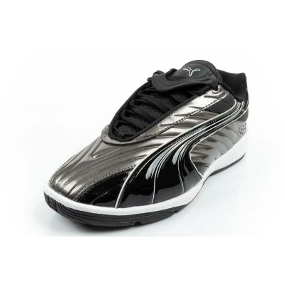 3. Puma sports shoes sneakers youth V-S2 Goalgetter fashionable silver