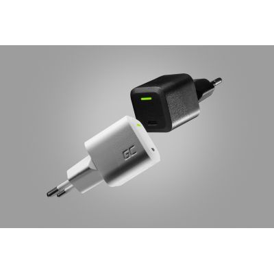 9. GREEN CELL USB-C CHARGER GAN GC POWERGAN 33W PD 3.0 QC 3.0 USB-C WHITE