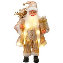 DECORATIVE SANTA CLAUS 60CM GOLDEN LED