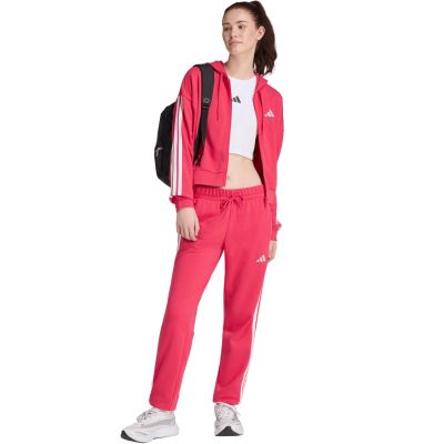 6. adidas Essentials 3-Stripes French Terry Cuffed Women’s Sweatpants, Pink KF8339