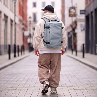 14. Tech-Protect Defender S70 RYANAIR & WIZZAIR 24L Laptop Backpack - Gray