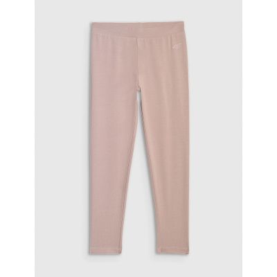 6. Girls' knitted leggings 4F 4FJRAW25TTIGF291-83S