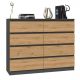 3. Chest of drawers M8 120x40xH97 anthracite/artisan