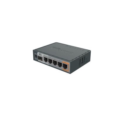 7. Mikrotik hEX S router (RB760iGS) Total Ethernet Ports:6; Architecture:MMIPS; CPU core:2