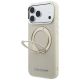 2. Karl Lagerfeld Ring Stand 360 Saffiano Classic Logo MagSafe Case for iPhone 18 Pro Max / 17 Pro Max - Beige
