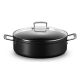Le Creuset hardened non-stick sauté pan with glass lid 28 cm