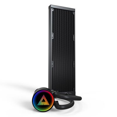 2. Montech LightFlow ARGB 360 Processor All-in-One Liquid Cooler 12 cm Black 1 pc.