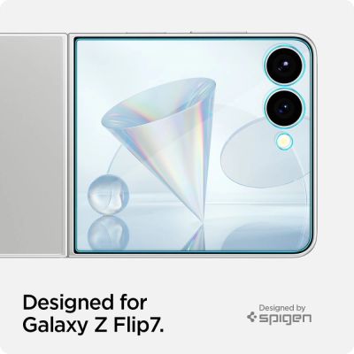 10. Spigen Glas.TR EZ Fit HD Tempered Glass Screen Protector for Samsung Galaxy Z Flip 7 - Transparent