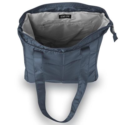4. LARGE NAVY BLUE WOMEN’S SHOULDER BAG SEMI LINE