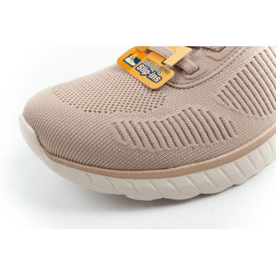 6. Skechers Bobs Squad Chaos SLIP-INS Women's Sports Shoes Beige