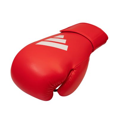 22. Adidas SPEED 175 leather boxing gloves red