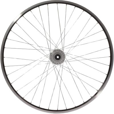 11. 28 INCH FRONT WHEEL WITH SHIMANO HUB BLACK RIM