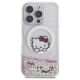 3. Hello Kitty Liquid Glitter Sweet Kitty Bows MagSafe iPhone 16 Pro Case - White