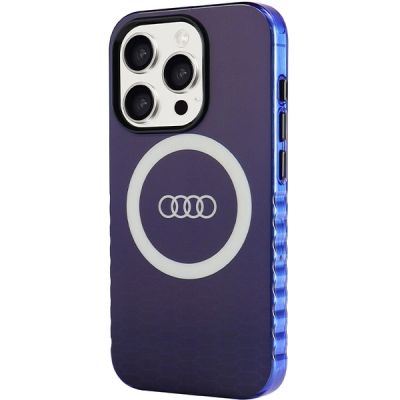 2. Audi IML Big Logo MagSafe case for iPhone 15 Pro - blue