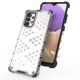 6. Honeycomb case armored cover with a gel frame for Samsung Galaxy A13 5G transparent